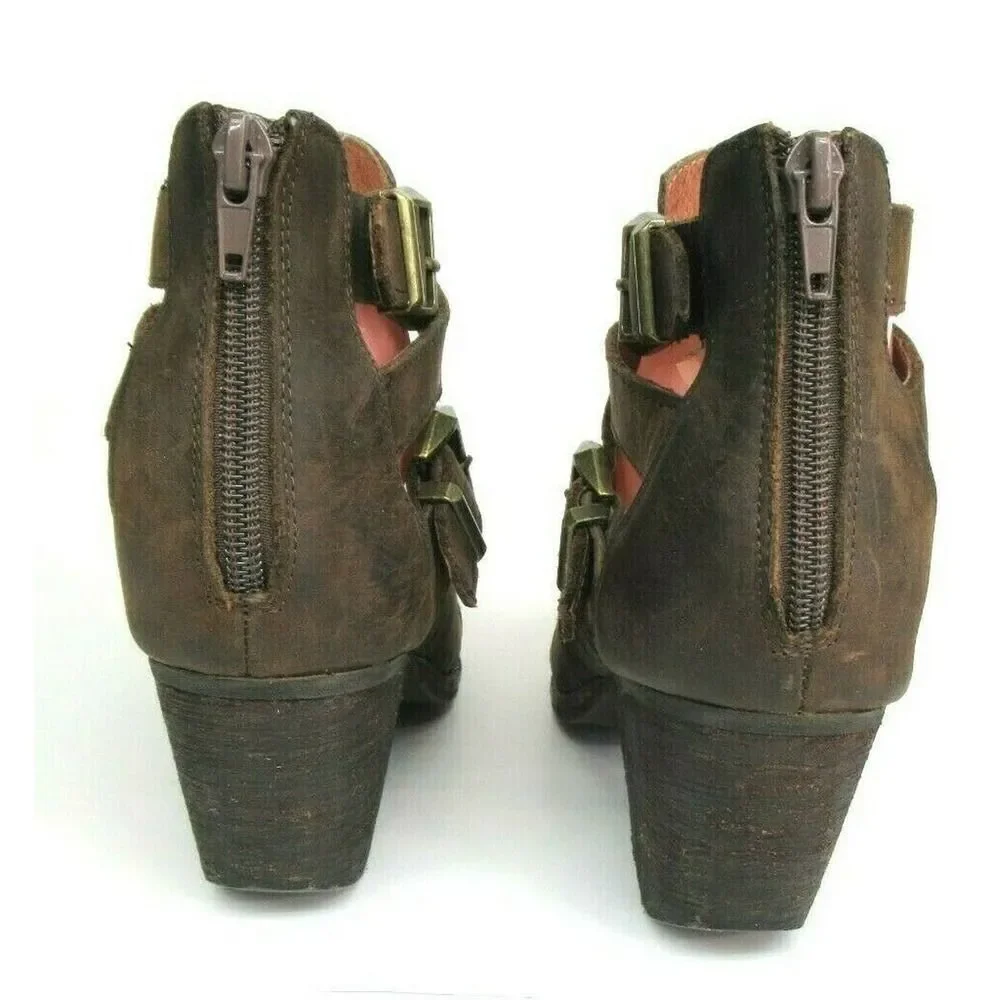 Jeffrey Campbell Brown Stillwell ‎ Ankle Bootie